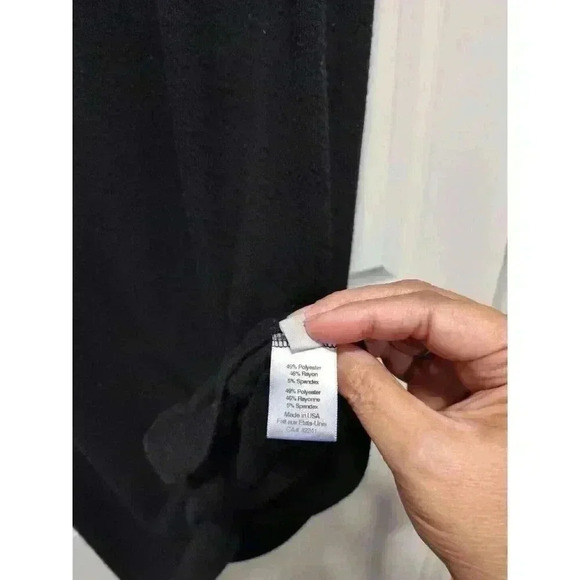 Womens Stark X Black‎ Knit Pull-On Elastic Waist Straight Skirt Size MEDIUM - Picture 5 of 7